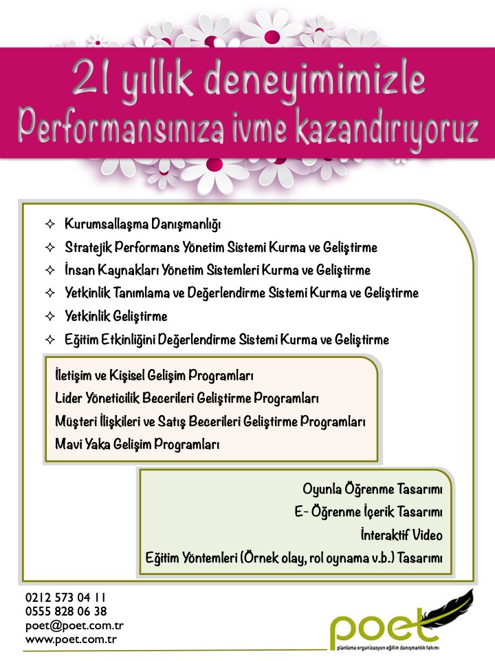 Hizmelerimiz...www.poet.com.tr