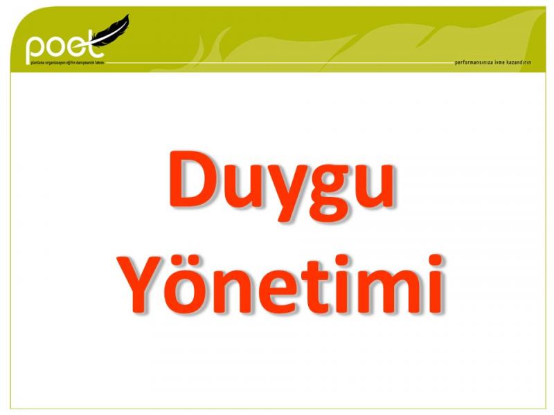 Elginkan Vakfı - Duygu Yönetimi - Ocak 2025