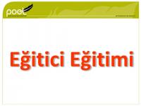 TKK MARKET - Eğitici Eğitimi