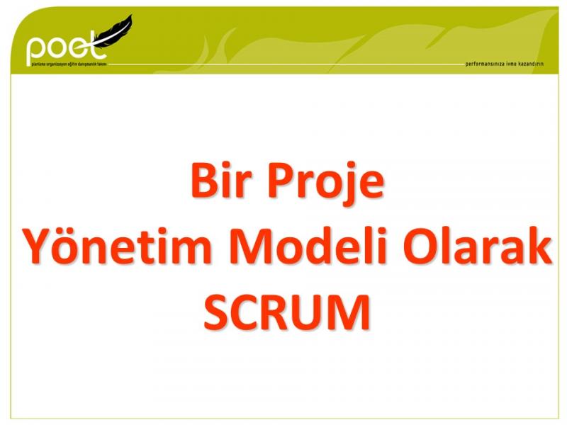 Toyota - Bir Proje Yönetim Modeli Olarak SCRUM