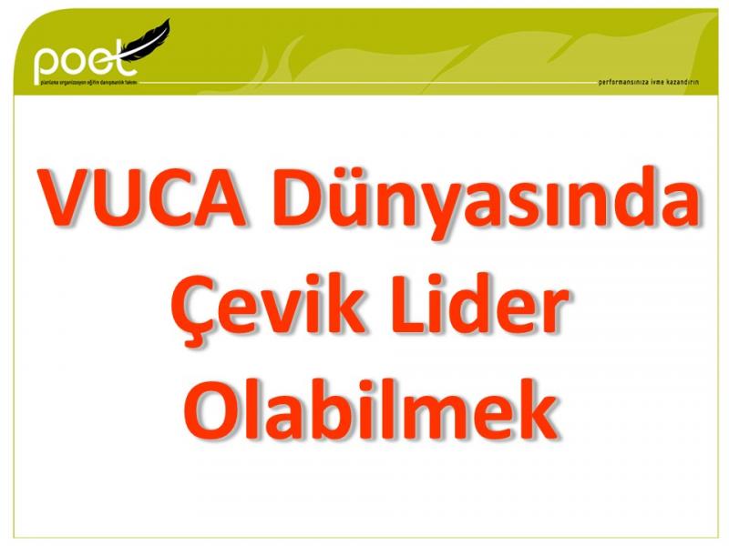 Toyota - VUCA Dünyasında Çevik Lider Olabilmek