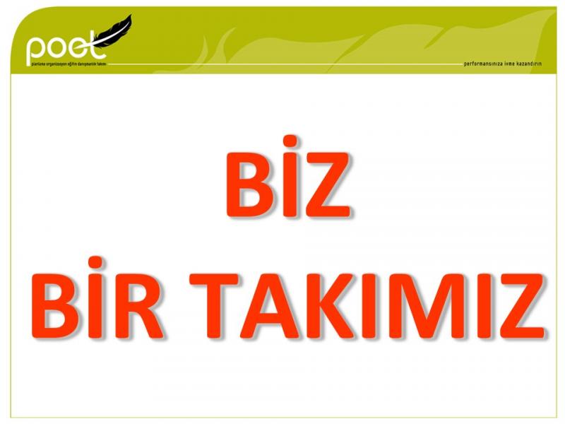 YKB - 12 Nisan 2022 - Biz Bir Takımız Eğitim Programı...